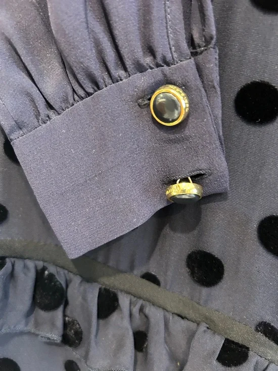 Tory Burch navy dress with slip. - Picture 2 of 7